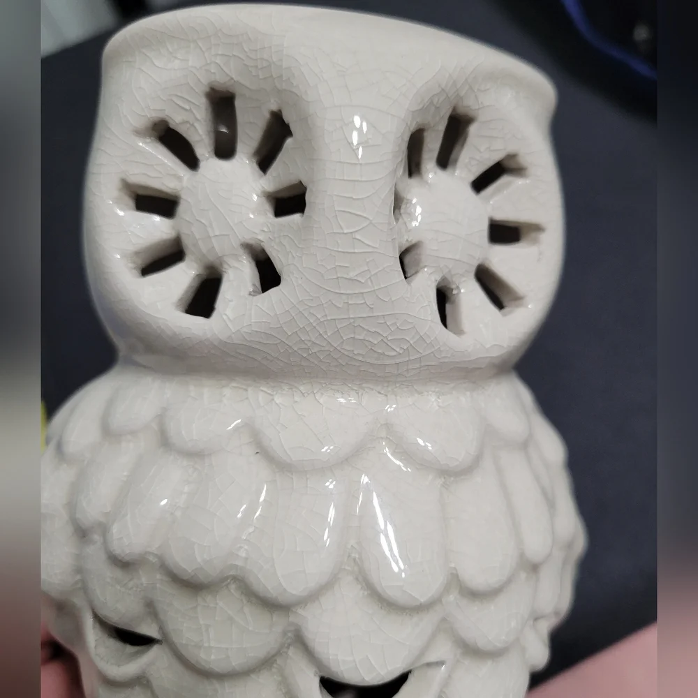 Pier One Owl Tealight Candle Tart Warmer